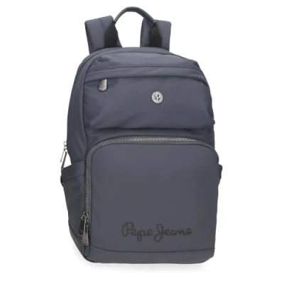 Imagen de Pepe Jeans Corin Mochila para Portátil 13,3 pulgadas Gris 25x37x10 cms Poliéster y PU 9,25L by Joumma Bags