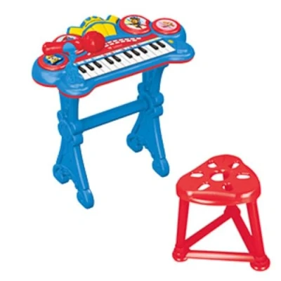 Imagen de Lexibook, Paw Patrol, Teclado electrónico con Asiento, micrófono, Reproductor MP3, Efectos de Sonido, melodías demostración, Azul/Rojo, Color (K707PA)