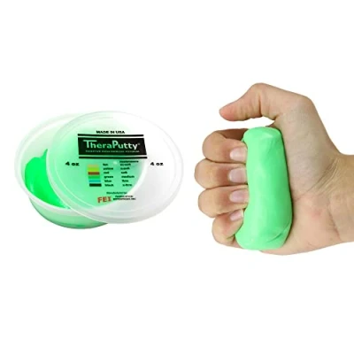 Imagen de CanDo TheraPutty Pasta modelar 113 g Verde/Moderada