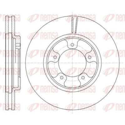Imagen de REMSA 6939.10 Disco de freno Eje delantero 285, 285 28 5 ventilado TOYOTA: HIACE 3 Kasten
