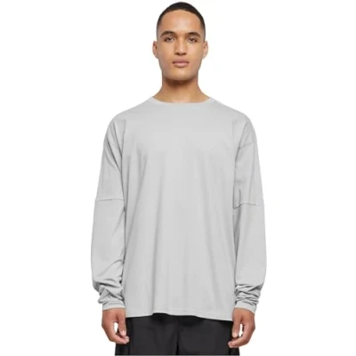 Imagen de Urban Classics Raglan BACK Longsleeve Camiseta de manga larga, Hombre, Talla: XXL, Lightasphalt