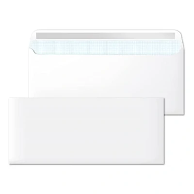 Imagen de Sobres de Papel, Sobre Blanco Americano Sin Ventana, Medida 225 x 115 mm, Papel Blancos para Cartas y Documentos, 90 g/m² con Cierre Autoadhesivo · m office (2000 uds)
