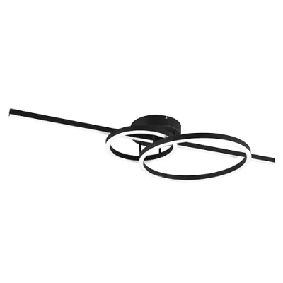 Imagen de Trio Lighting Plafón LED Montilla 3 luces control remoto negro