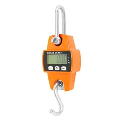 Imagen de QWORK® Báscula colgante Digital, 300KG, Escala con Gancho Resistente de aluminio, para pesaje muelle, Industria, pesca