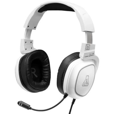 Imagen de The G Lab Korp Barium Auriculares Gaming con Sonido Estéreo, Micro Flexible, Jack 3.5 mm, Orejeras Giratorias Cómodas Cable PC/PS4/PS5/XBOX/SWITCH Negros Nuevo
