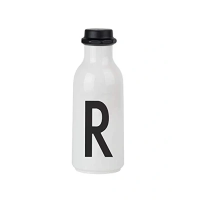Imagen de Design Letters Botella de Agua Blanco 500 Ml (A Z) para Niño, Adults Botellas Niños Colegio Libre BPA/BPS Garrafa Personalizada Irrompible a Prueba Fugas