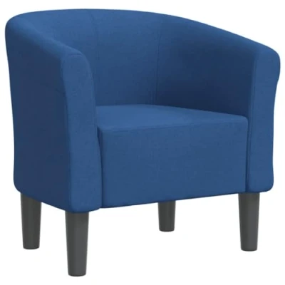 Imagen de vidaXL Sillón de Tela Azul