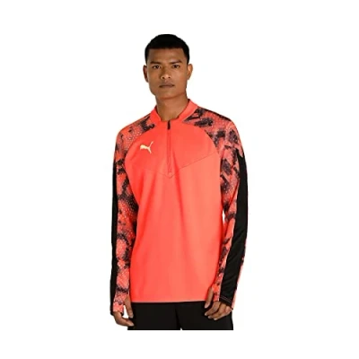 Imagen de Puma individualFINAL WC 1/4 Zip Top Camiseta, Hombre, Fiery Coral Black, M