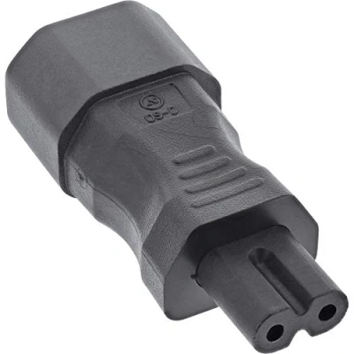 Imagen de InLine® Adaptador de Corriente IEC 60320 C14 / C7 3 Polos.
