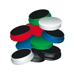 Imagen de imanes para sujecion q connect ideal pizarras magneticas35 mm colores surtidos caja de 10