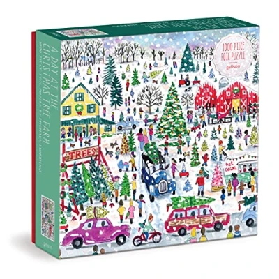 Imagen de Galison 9780735375840 Michael Storrings Christmas Tree Farm Jigsaw Puzzle, Multicoloured, 1000 Pieces
