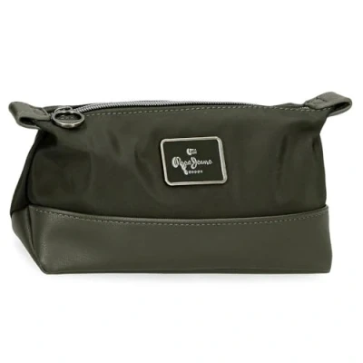 Imagen de Pepe Jeans Christine Neceser Verde 20,5x11,5x7,5 cms Poliéster con Detalles en Piel Sintética by Joumma Bags