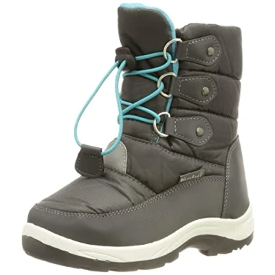 Imagen de Playshoes Botines De Invierno, Raquetas Nieve Unisex niños, Gris Turquesa Para Cordones, 28/29 EU