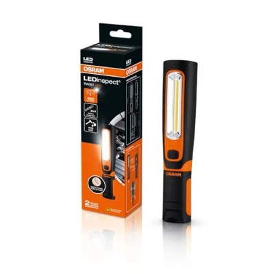 Imagen de OSRAM LEDinspect TWIST450, linterna de inspección LED recargable, flexible y giratoria, 6000K, 450lm