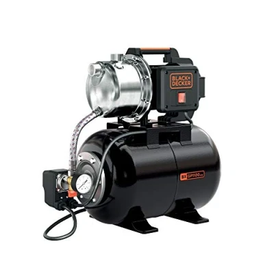 Imagen de BLACK+DECKER Bomba Autocebante BXGP1100XBE con Caldera para Aguas Limpias (1100 W, Caudal max. 4600 l/h, Prevalencia 45 m)