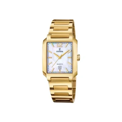 Imagen de Festina Reloj Mujer F20680/2 On The Square Caja de Acero Inoxidable 316l Dorado Correa