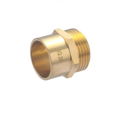 Imagen de Conector de latón para soldar Ø28 Macho roscado 1 1/4 QUICK PLOMBERIE