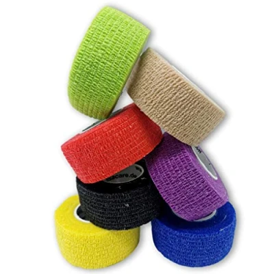 Imagen de Mezcla coloreada de 7 piezas Apósito Escayola LisaCare, para dedos, rollos, elástica infantil sin adhesivo y látex (mezcla coloreada)