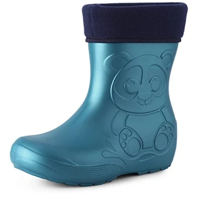 Imagen de Ladeheid Botas de Agua en EVA Unisexo Niños Niñas LA CA 11 (Azul Metálico, 28/29 EU)