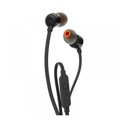Imagen de Auriculares De botón JBL T110, botón, Con cable, Micrófono, Pure Bass JBL, Negro