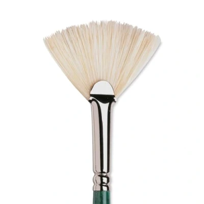 Imagen de Winsor &amp; Newton Pinceles Winton para óleo o acrílico, pelo de cerda, mango largo, plano corto nº 20