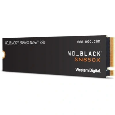 Imagen de Disco duro SSD interno 2TB Western Digital WD_BLACK SN850X NVMe SSD, Hasta 7300 MB/s lectura, M.2 2280, Negro