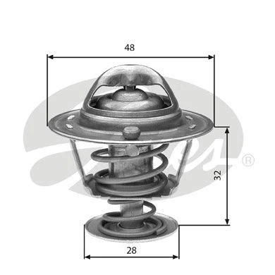 Imagen de GATES TH32576G1 Termostato, refrigerante 76 con juntas sin carcasa (cárter) NISSAN: Sunny 3, ALMERA 1, 100NX, TOYOTA: Paseo Coupé