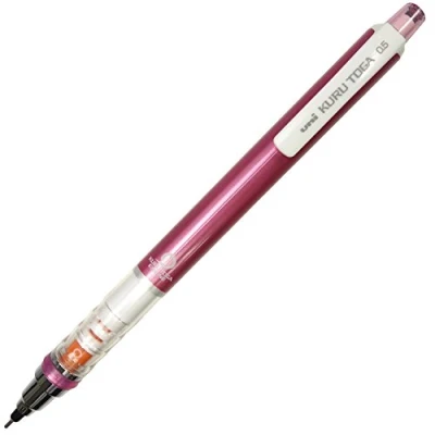 Imagen de Uni Portaminas Kuru Toga, modelo estándar, 0,5 mm, color rosa (M54501P.13)