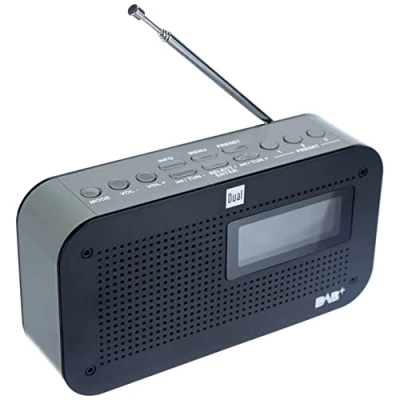 Imagen de Dual Dab 71 Radio Digital portátil (sintonizador FM/Dab +, función de Memoria emisoras, Pantalla LC, Funcionamiento con Red o batería) Negro