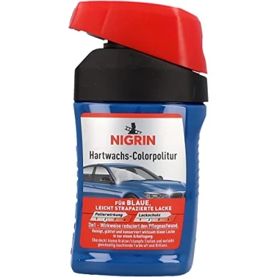 Imagen de NIGRIN Pulido de cera dura, 300 ml, para limpiar y suavizar eficazmente los barnices colores azules