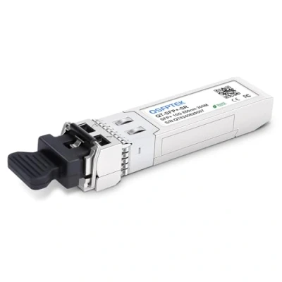 Imagen de QSFPTEK 10GBASE SR 10G SFP+ Transceptor LC Port Mini GBIC Multimodo 850nm, 300M, DDM para Cisco SFP SR, Ubiquiti UF MM 10G, Mikrotik, D Link, Supermicro, Linksys, Otros interruptores