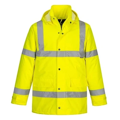 Imagen de Portwest Parka De Alta Visibilidad Traffic, Tamaño: XL, Color: Amarillo, S460YERXL