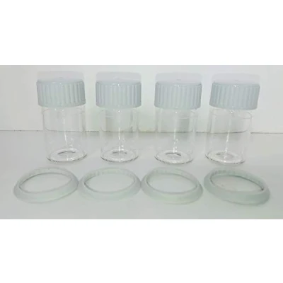 Imagen de YMBERSA Repuesto botellita 10 ml. Recambio vasito Cristal + tapón para medición en fotometros de la Serie MD x4Ud.