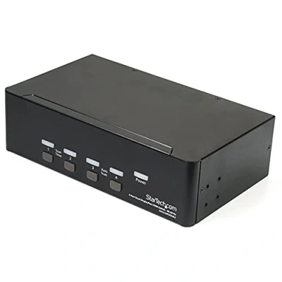Imagen de StarTech.com Switch Conmutador KVM de 4 Puertos Dobles DisplayPort 4K 60Hz Duales DP
