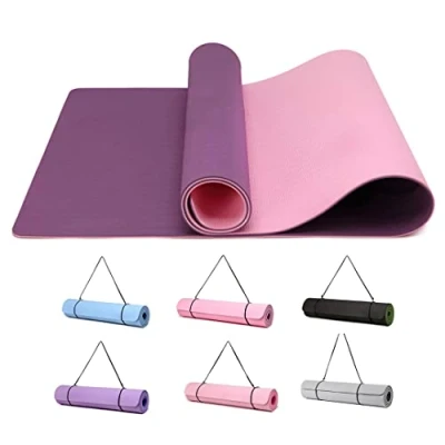 Imagen de Good Nite Esterilla de Gimnasia Para Yoga, Fitness, Antideslizante, Entrenamiento, Estera Pilates, Con Correa Transporte, 183 * 61 0,6 Cm (PúRpura/Rosa)