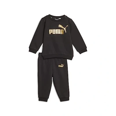 Imagen de Puma Minicats CREW Jogger Unisex SET Chándal para niños, Talla: 74, Black