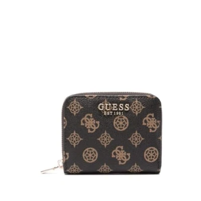 Imagen de Guess Laurel Small ZIP Around Monedero, Mujer, Talla: One Size, Mocha logo