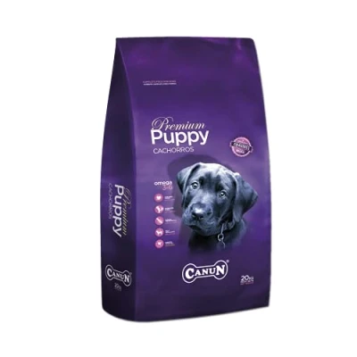 Imagen de Pienso para Perros Cachorros, Razas pequeñas y Medianas Rico en Pollo Alimento seco 20 kg Canun Puppy Cachorros