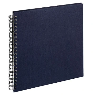 Imagen de walther design Cloth Álbum con Espiral, Lino, Azul Oscuro, 30 x cm
