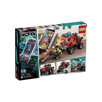 Imagen de LEGO Hidden Side Camión Acrobático de El Fuego Juguete construcción con realidad aumentada, incluye coche todoterreno y motocicleta, Novedad 2019 (70421)