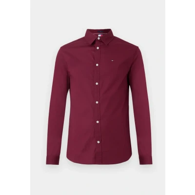 Imagen de Tommy Jeans Original Shirt Camisa, Hombre, Talla: 48, Red wine