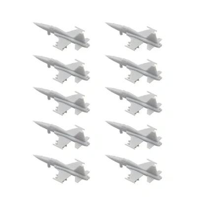 Imagen de 10 Piezas De Modelo Avión Combate F 5E, Resina, Militar, Molde Batalla A Escala 1/2000, 1/700, 1/400 Y 1/350(1/350(42mm))