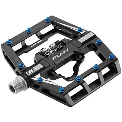 Imagen de Funn Mamba Pedales MTB con Calas, de Bicicleta Montaña Clip un Solo Lado, Compatibles Calas SPD, Eje 9/16 Pulgadas Cromo Molibdeno (Negro)