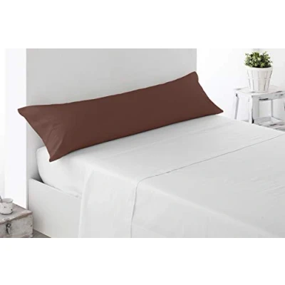 Imagen de Miracle Home Funda Almohada, Suave y Cómoda, Algodón 50% Poliéster, Chocolate, Cama 90