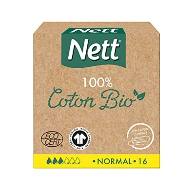 Imagen de Nett Net Tampones orgánicos con aplicador normal, 4 cajas x 16 unidades