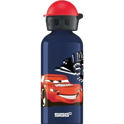 Imagen de SIGG Cars Speed cantimplora infantil (0.4 L), botella de aluminio sin sustancias nocivas y con tapa hermética, preciosa para niños