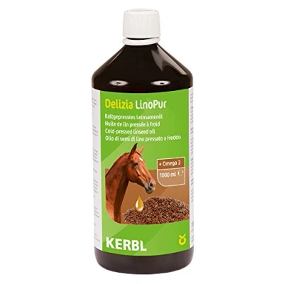 Imagen de Kerbl LinoPur Aceite de Lino Complemento Alimentario para Caballo 1000 ML