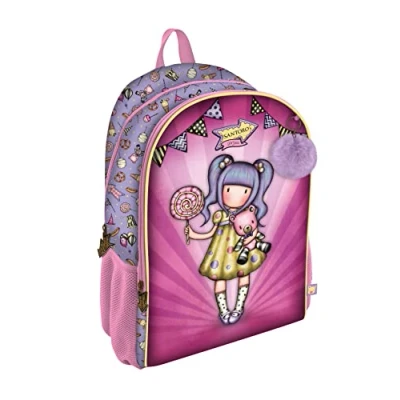 Imagen de Santoro Mochila 2 Cremalleras Gorjuss Fairground First Prize 31,5X40X22,5Cm, Multicolor (1109GJ06)