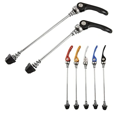 Imagen de PLATT Cierres rápidos para Bicicletas, Aleación Aluminio Bike Pinchos De Eje Liberación Rápida, Rueda Delantero Y Trasero Bicicleta, Bicicleta Montaña Carretera