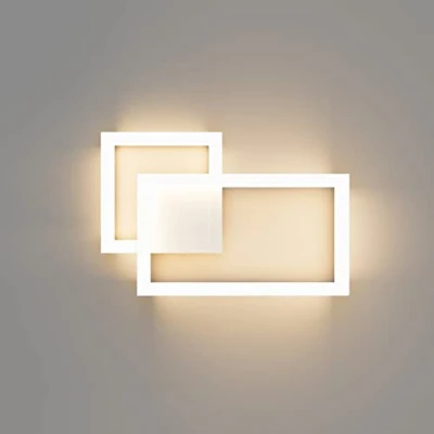 Imagen de Klighten Aplique pared Interior Led, 24W, 1960LM, Lámpara de Decorativo Mordern, Luces para Dormitorio, Sala Estar, Corredor, 110 240V, Blanco Cálido 3000K,